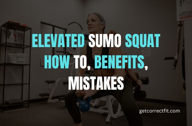 elevated sumo squat