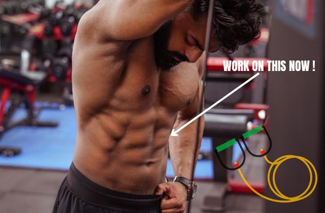 build 6 pack abs with resistance bands