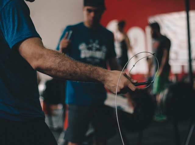 plyometric training at gym